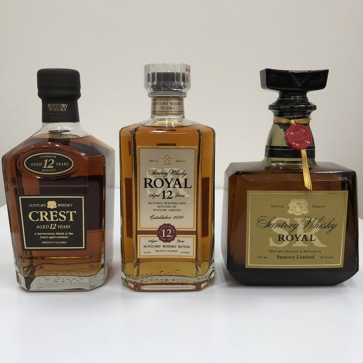 サントリーウイスキーCREST12年ROYAL12年 サントリー ローヤル 700ml 