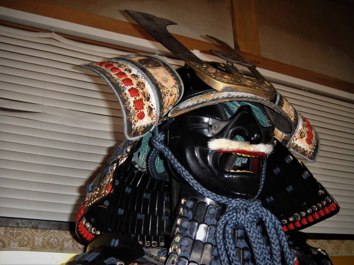 最終値下げ甲冑 等身大 濃紺糸威伊予素懸二枚胴具足 ☆