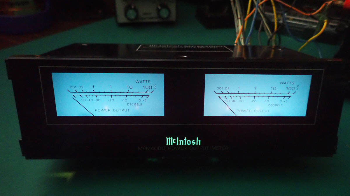Mcintosh】MPM4000 POWER OUTPUT METER ベゼル無し【マッキントッシュ