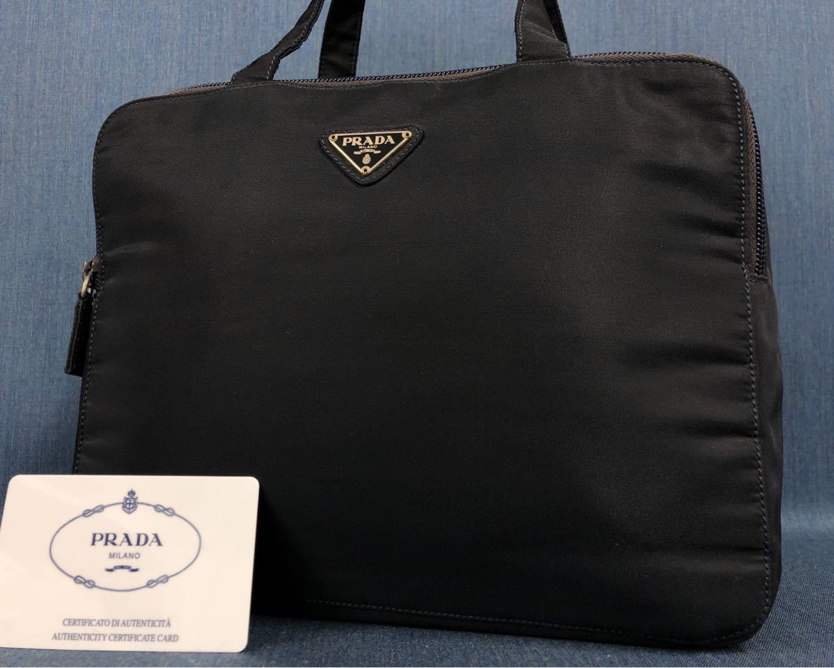 人気定番，送料無料 PRADA プラダ ナイロン ハンドバッグ ブラック メンズ レディース 正規品 定価12万 ケアカード付 多収納443(ハンドバッグ)｜売買されたオークション情報、yahooの商品情報をアーカイブ公開 - オ かばん、バッグ