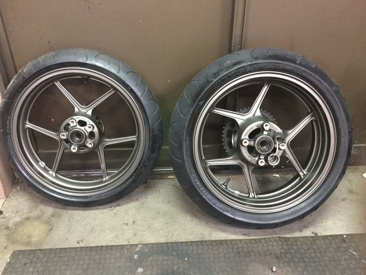 ZX-6r 純正 カワサキ 前後 ホイール タイヤ付(セット)｜売買された