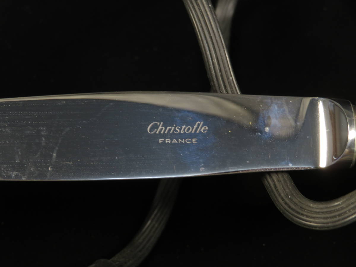 Christofle クリストフル テーブルナイフ8本フォーク8本 刻印OCチェス