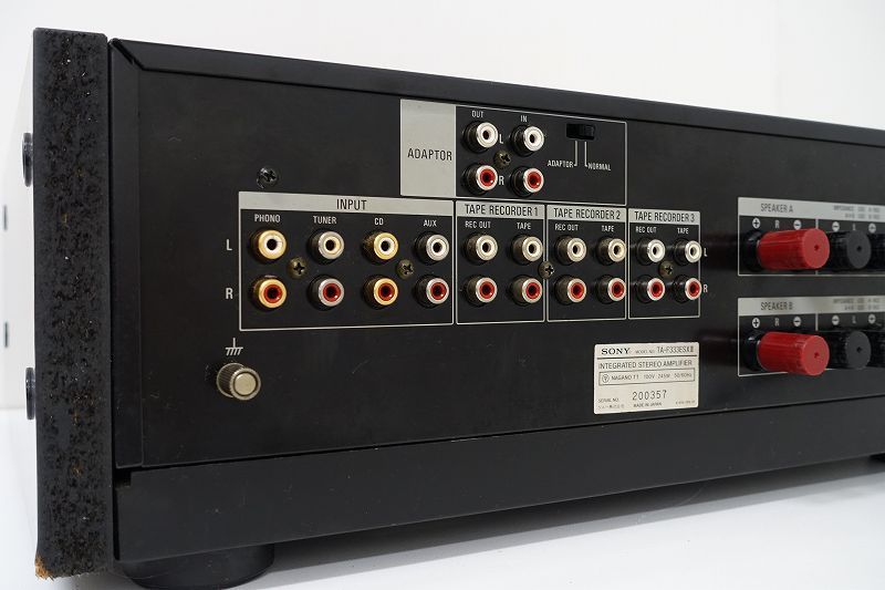 SONY 333ESXII プリメインアンプ ジャンク品 □□SONY TA-F333ESXⅡ プリメインアンプ ソニー□□006675005J□□