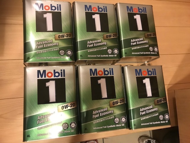 モービル1 Mobil1 0W-20 ６缶セット 24リッター 売り切り 1円スタート