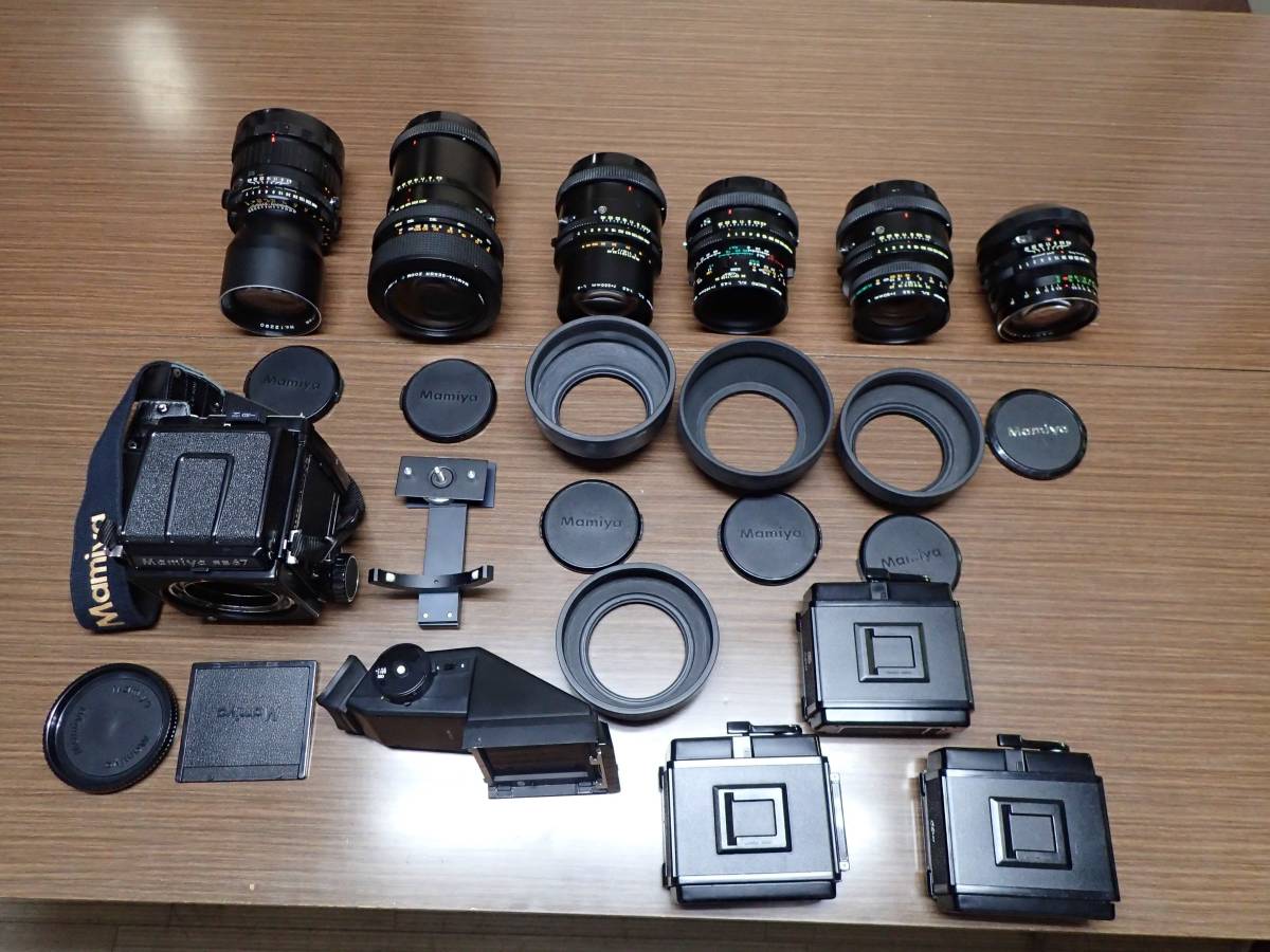 Mamiya RB67 PRO SD 付属品多数 Mamiya マミヤ RB67 Pro SD □ レンズ6本・付属品多数 mamiya rb67