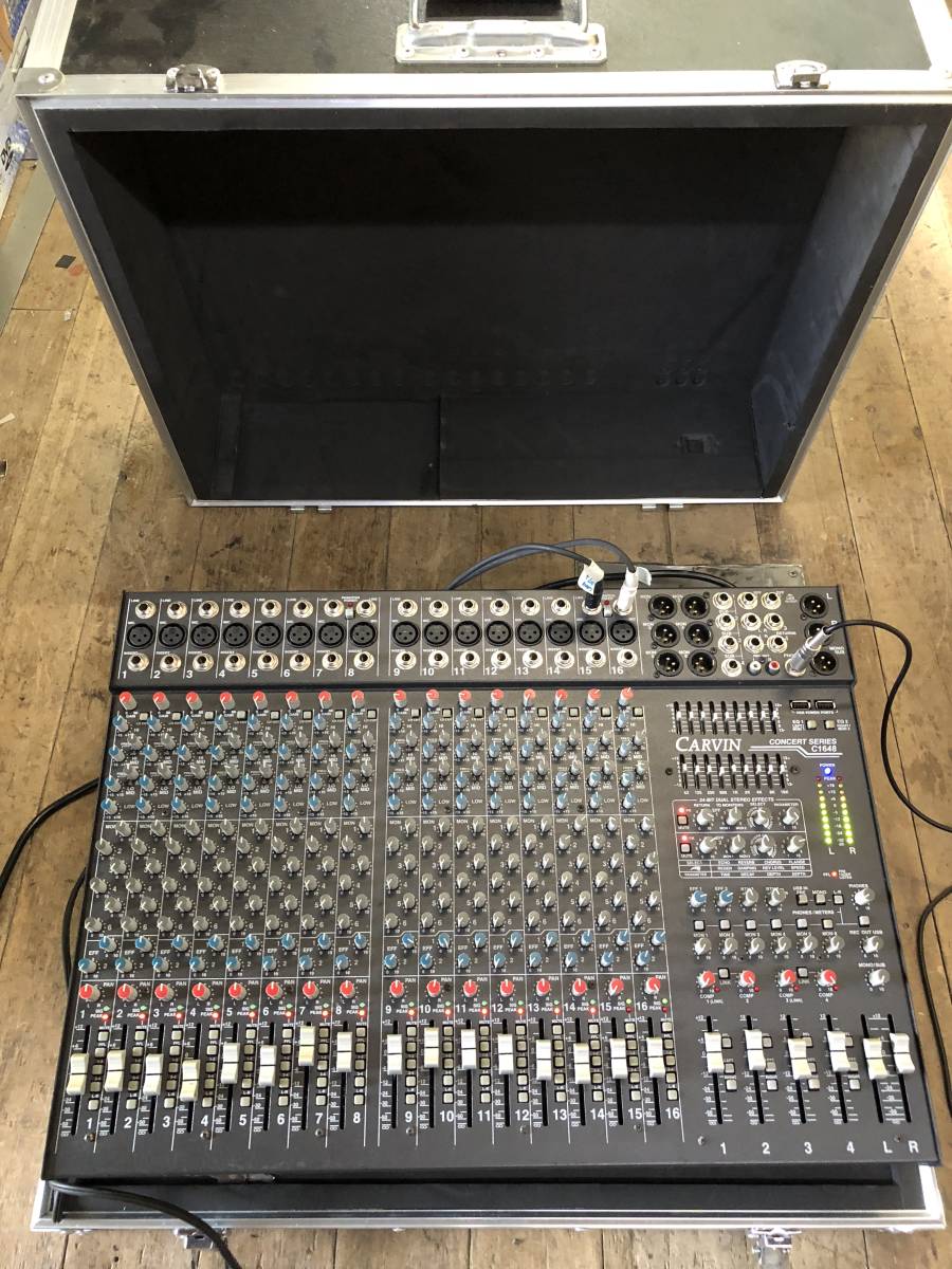 CARVIN C1648-P 人気の4chパワードミキサー／ハードケース付き【訳アリ
