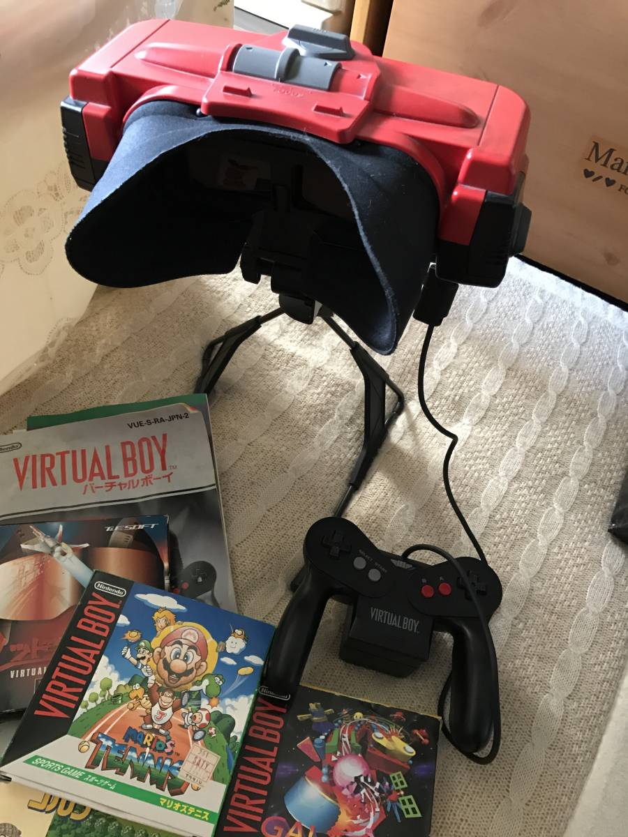 ☆任天堂バーチャルボーイ中古品 ソフト三枚付 バーチャルボーイ