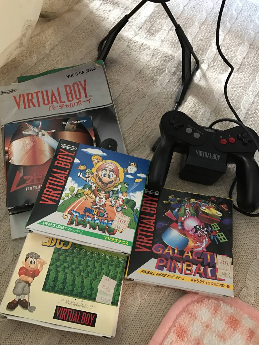 ☆任天堂バーチャルボーイ中古品 ソフト三枚付 バーチャルボーイ