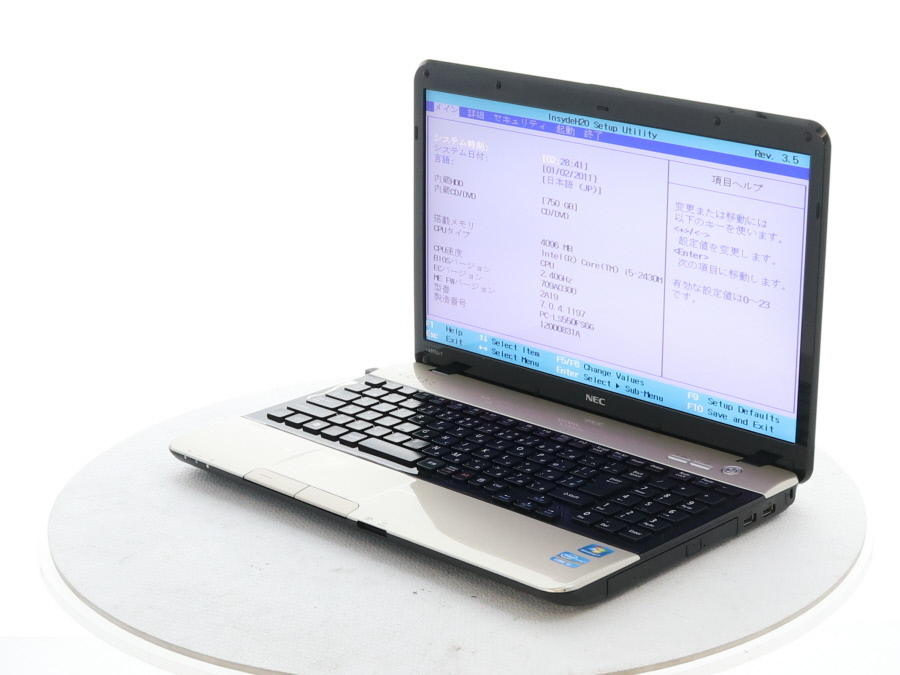 NEC PC-LS550FS6G Lavie LS550/F Core i5 2430M 2.40GHz 4GB 750GB