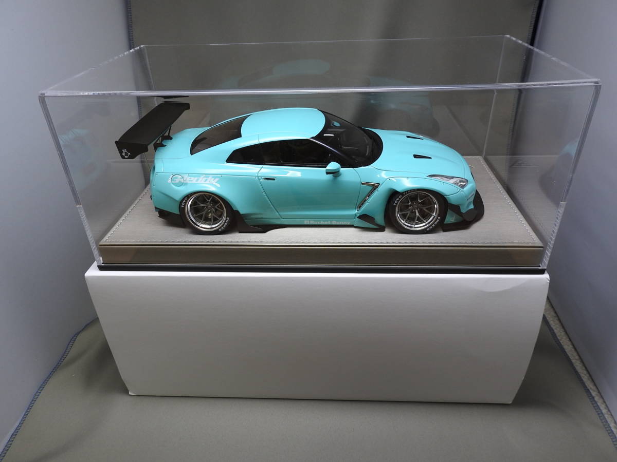 メイクアップ IM003B3 ロケットバニー R35 GT-R ミントグリーン/HRE