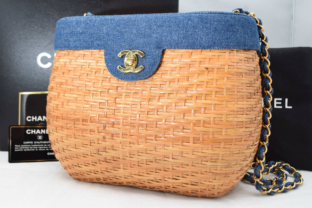 ☆新品未使用☆CHANEL シャネル デニム 籠 かご カゴショルダー 