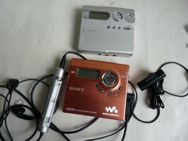 ソニーMDウォークマン2個 Net MD□MZ-N910/MZ-N920