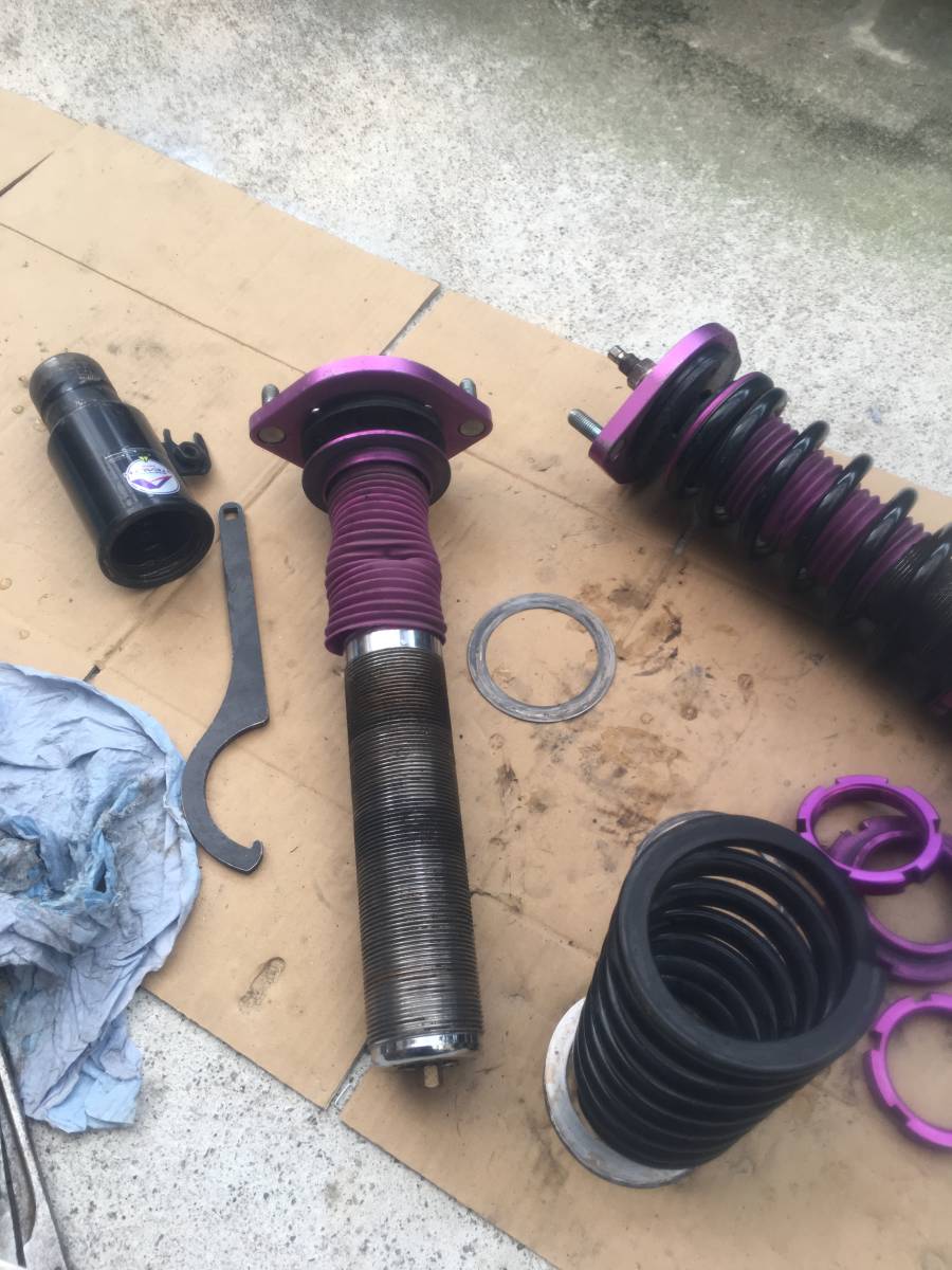 ファイコネ ファイナルコネクション FINAL KONNEXION ステルス 車高調 トゥデイ JA4 フルタップ 調整式ラテラルロッド付き 白 ＡＴ 四枚