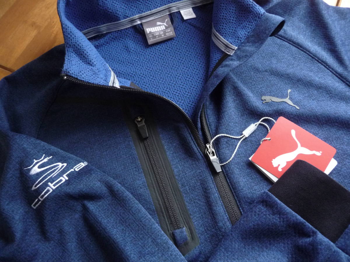 USプーマ18秋冬新登場 Envoy1/4 Zip 紺S特注コブラ刺繍入り100円 