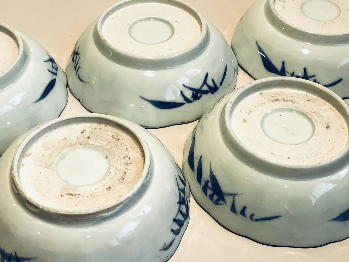 古陶磁 古伊万里 白磁染付山水図長皿 無傷完品 （江戸期）