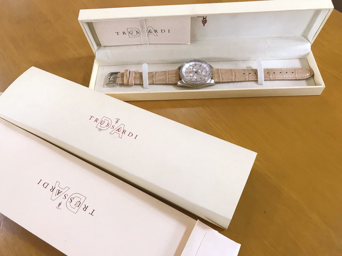 クロノグラフ 腕時計 ANA トラサルディ TRUSSARDI メンズ 稼働⁄電池 