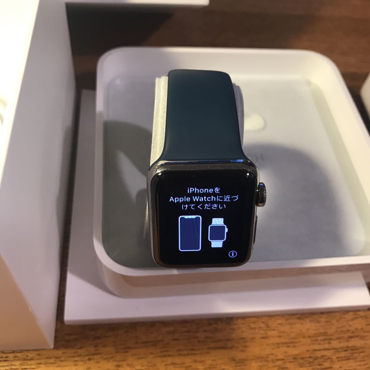 Apple Watch 38ミリ シリーズ2 ステンレス スポーツバンド ダークティール