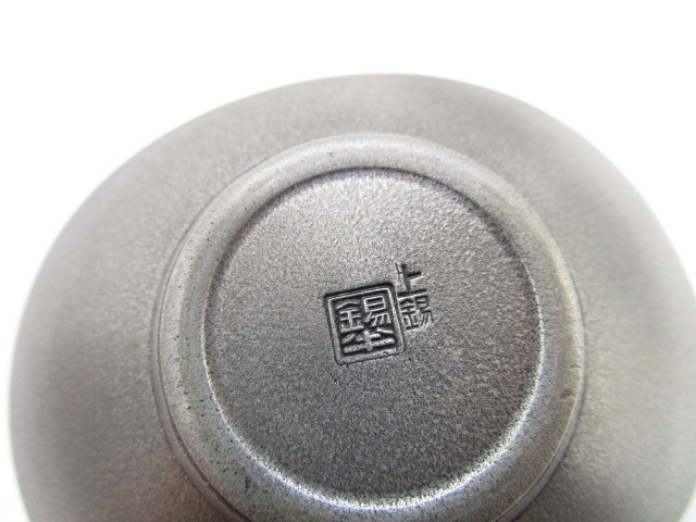 5客セット : 茶托 本錫製 径約9.8cm 煎茶道具 無地 精峰