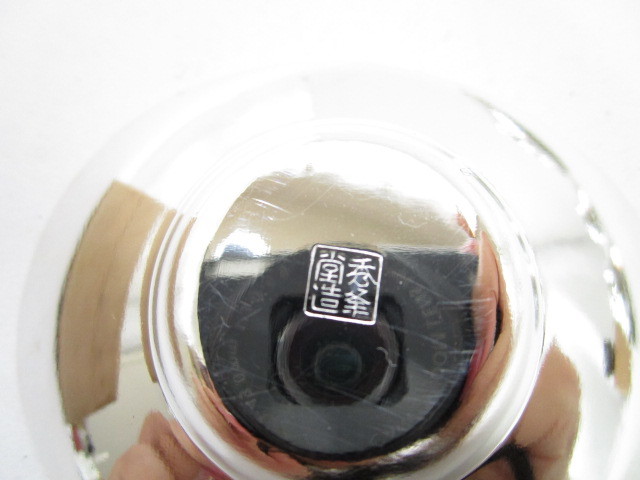 5客セット : 茶托 本錫製 径約9.8cm 煎茶道具 無地 精峰