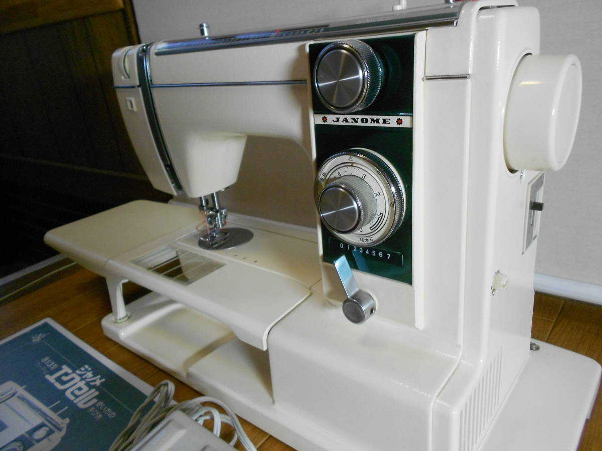 ミシン本体、机椅子セット ☆【整備済】ジャノメミシン EXCEL MODEL813 