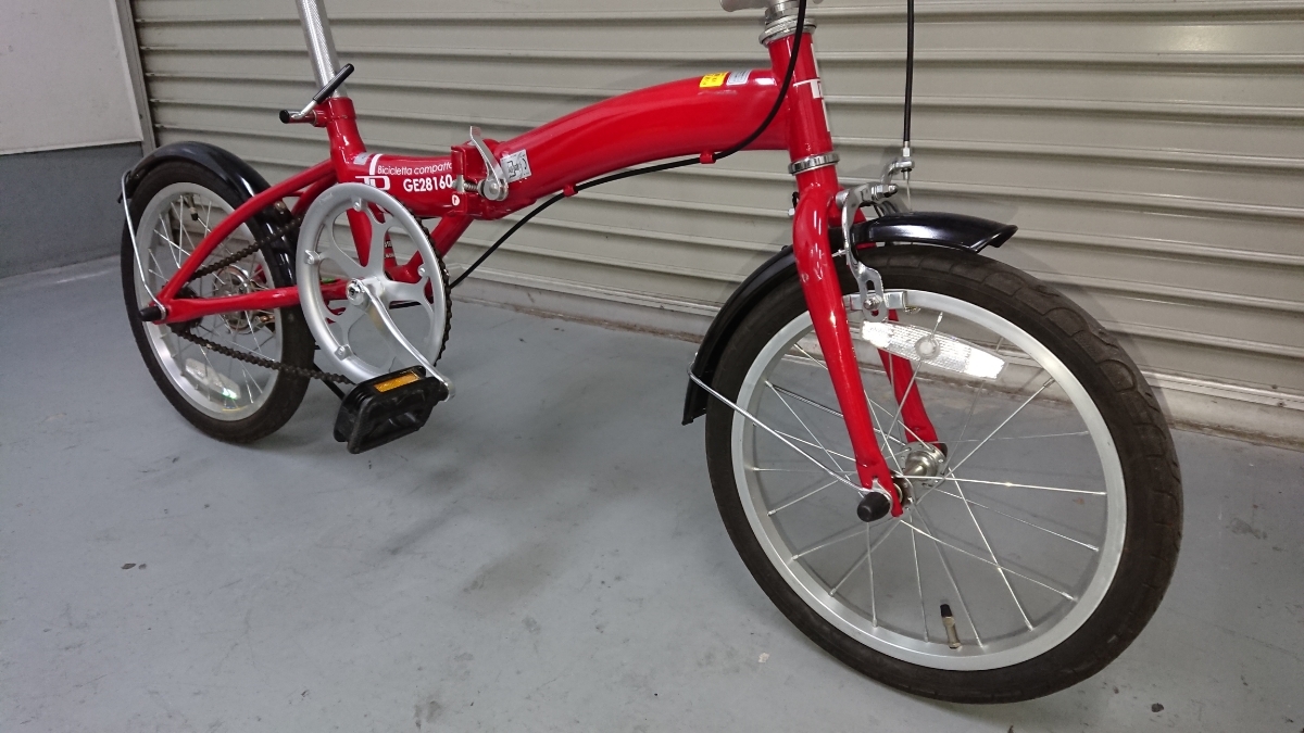 16インチ 中古美品✨折り畳み自転車 福岡 16インチアルミ折りたたみ