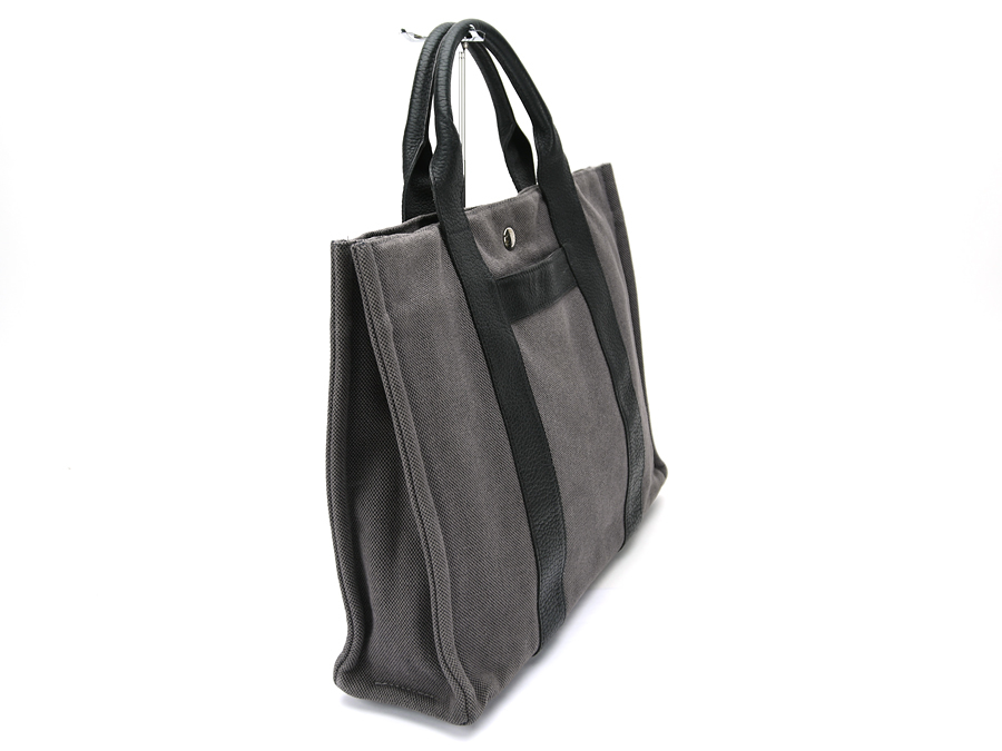 エルメス HERMES サックアーネMM ハンドバッグトート キャンバス 