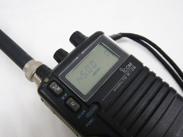 ②アイコム IC-2S 144MHz FM トランシーバー BP-90、FA-140BB付き