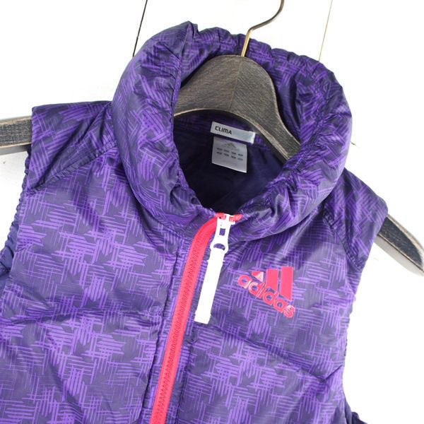 ○アディダス*adidas*ジップアップダウンベスト(M)パープル adidas アディダス メンズ アルティメット365 ベスト ベタースカーレット