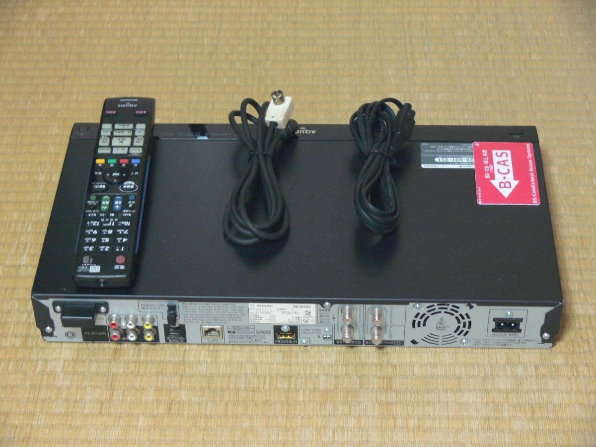 シャープ HDD/BDレコーダー BD-HDW80(1T) HDDは動作(874)