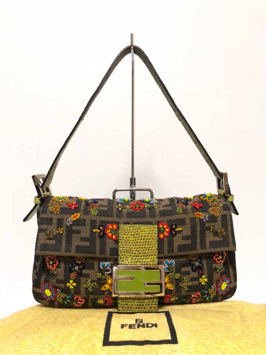 ビーズ FENDI 刺繍 マンマバケット フェンディ 中古・古着通販FENDI