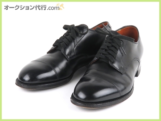 オールデン キャップトゥ レザー シューズ モディファイドラスト ストレートチップ 56610 6D 黒 ブラック カーフ レザー ALDEN