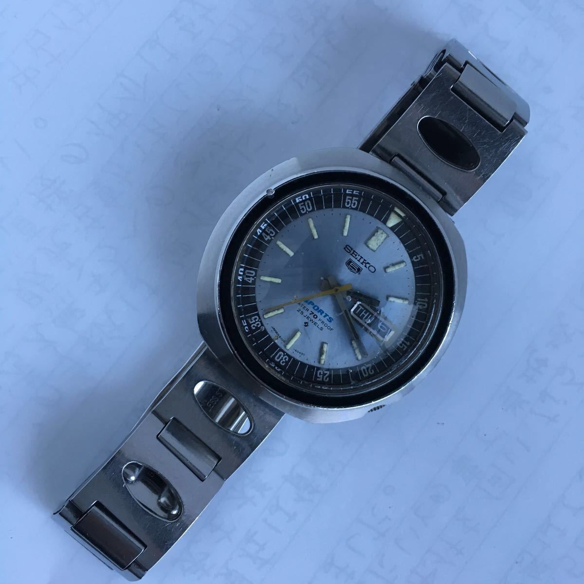 古い SEIKO/セイコー 5/ファイブ スポーツ 70M ダイバー/6106-6040 