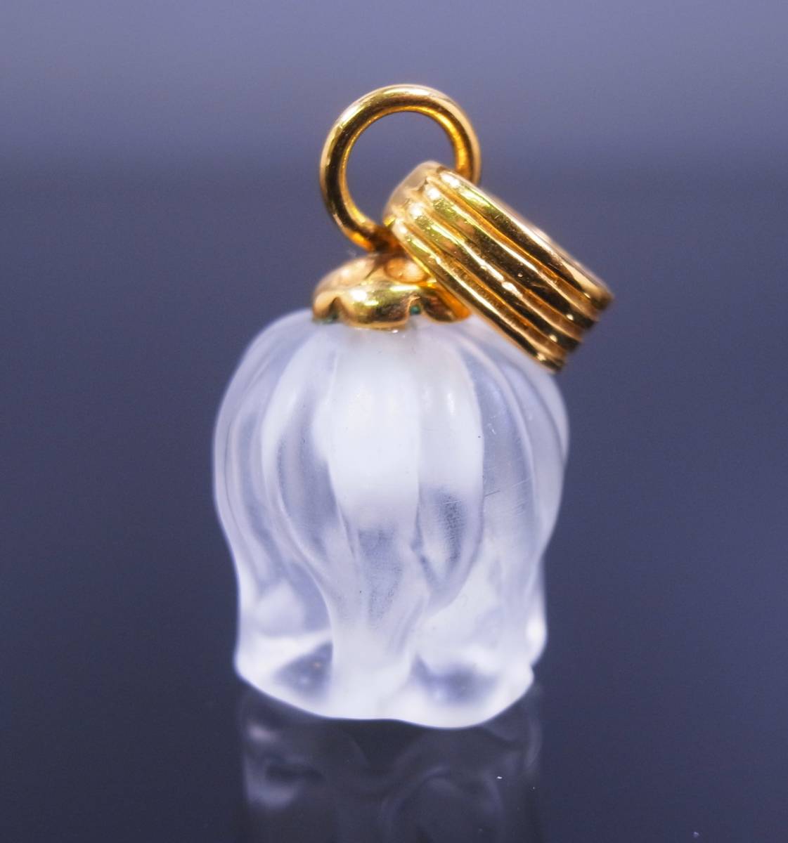 LALIQUE｜ラリック ネックレス｜スズラン 鈴蘭 フラワー マット