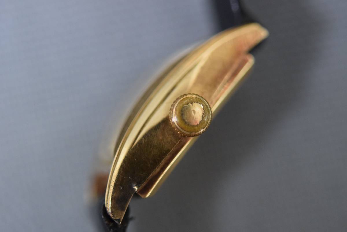 □□ DEN-RO デンロ 18K 750 手巻き アンティーク腕時計 17石