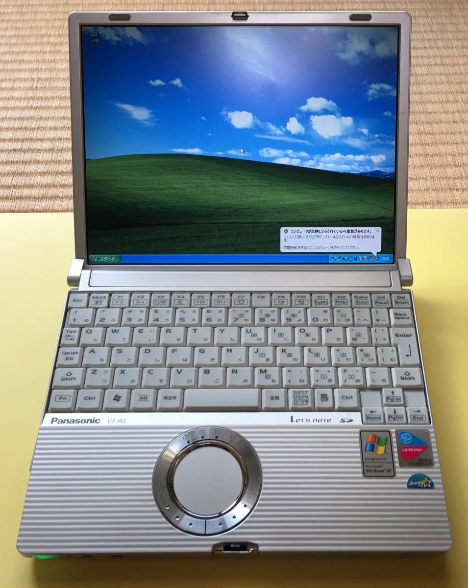 Panasonic ノートパソコン WinXPPro 512MB HDD80GB CF-R3DW1AXR 動作確認済み