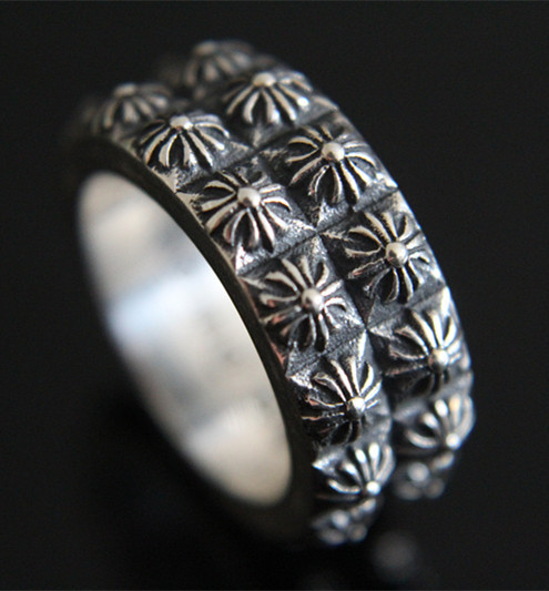 で022　クロムハーツChrome Hearts　ピートパンクデュオリング