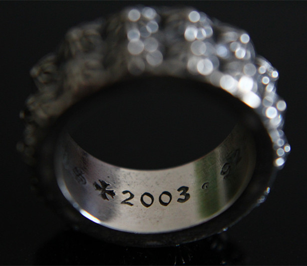 で022　クロムハーツChrome Hearts　ピートパンクデュオリング