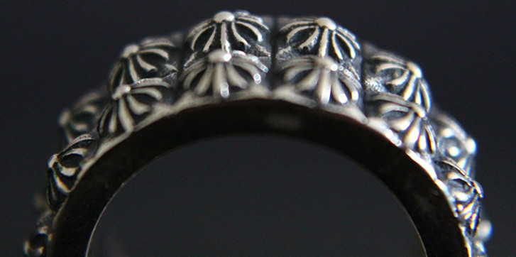 で022　クロムハーツChrome Hearts　ピートパンクデュオリング