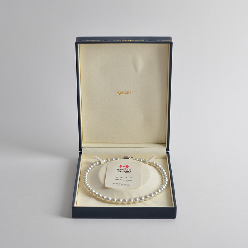 TASAKI 田崎真珠 パール ネックレス 約8mm珠 約43g 長さ約435mm ケース