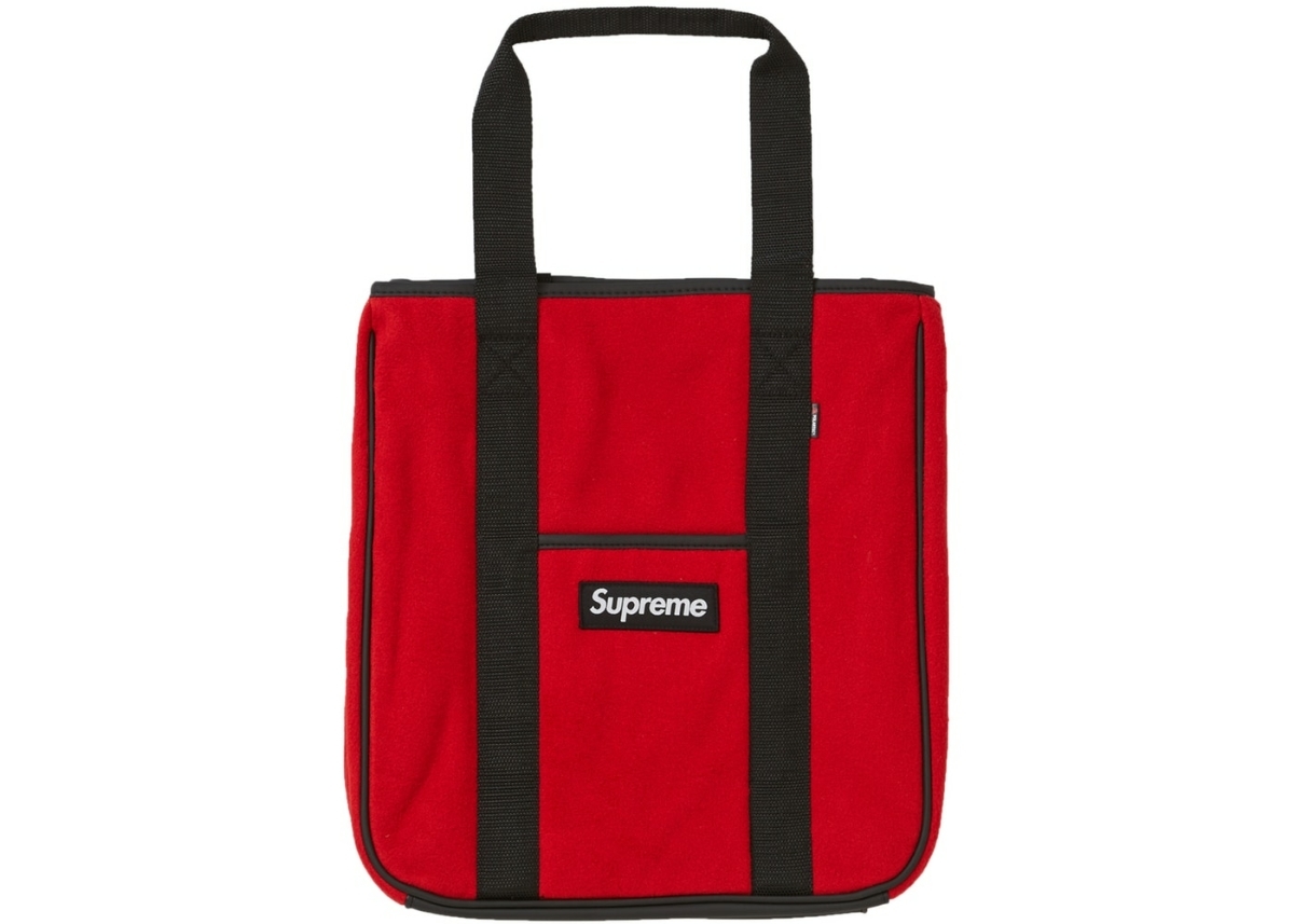 Supreme Tote Polartec Beli Arrivals bag supreme polartec tote red