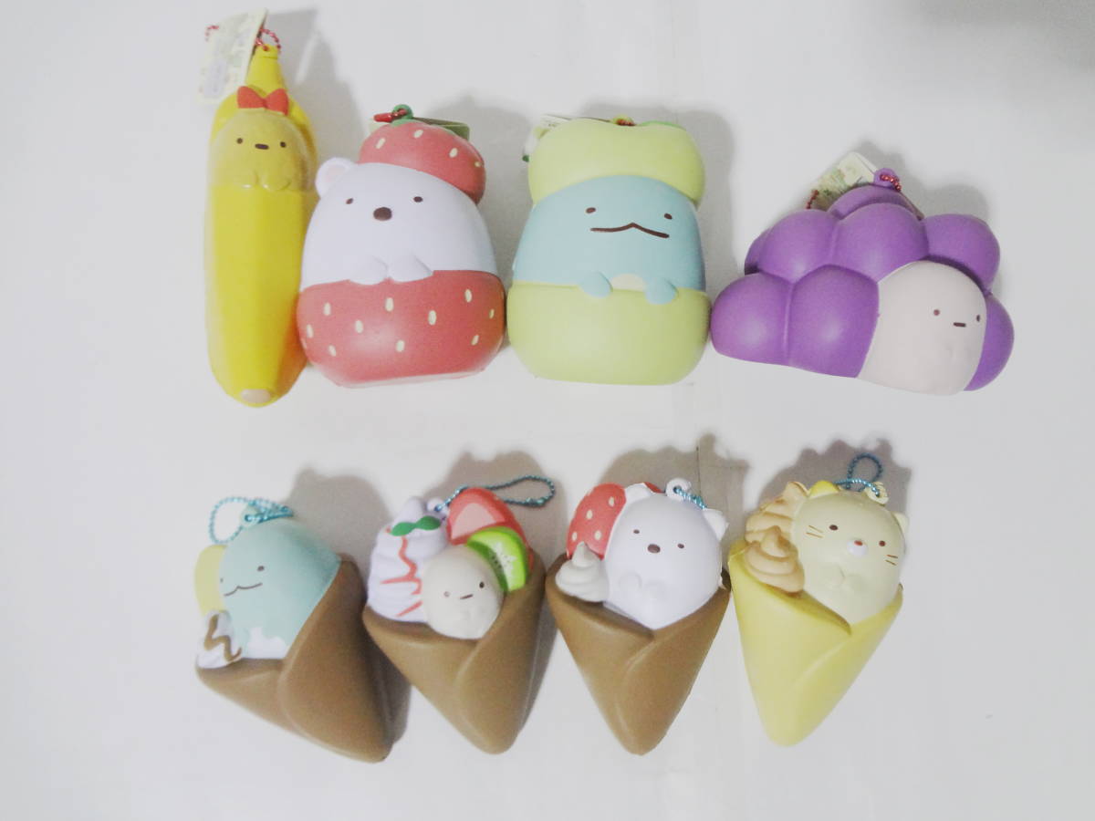 激安大特価，正規品 すみっコぐらし フルーツ クレープ スクイーズ しろくま/ねこ/とかげ/たぴおか/ビフライ セット プライズ(その他)｜売買されたオークション情報、yahooの商品情報をアーカイブ公開 - オーク その他