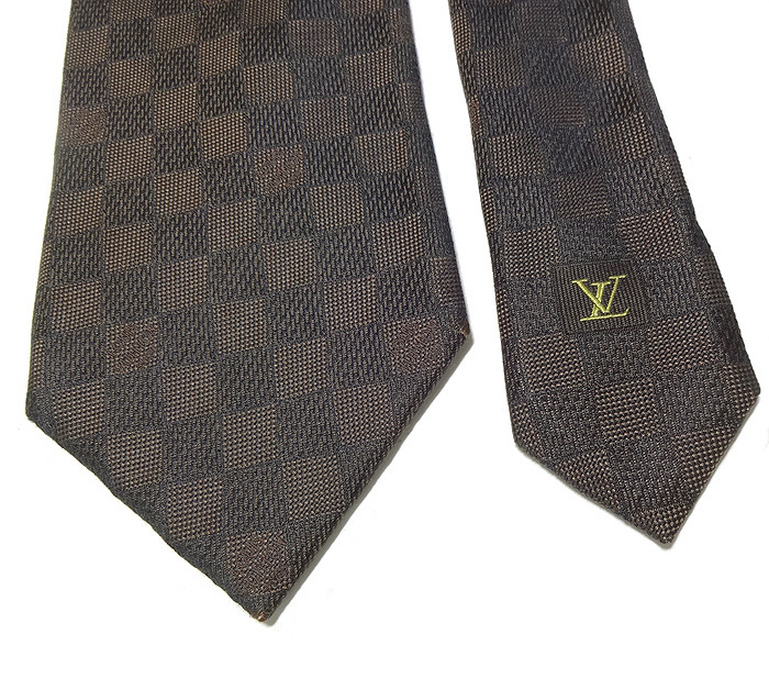 ネクタイ LOUIS ダミエ ルイヴィトン VUITTON シルク - – RECLO ダミエ