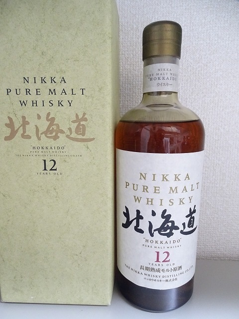 ニッカ ピュア モルト ウイスキー 北海道 12年 古酒 箱有り ニッカ 