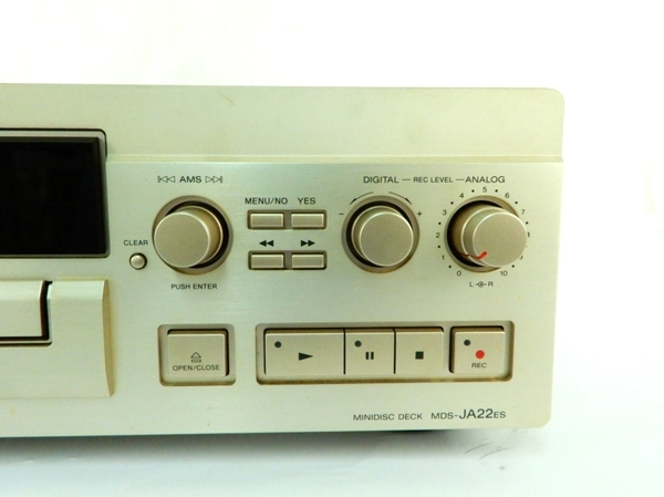 SONY MDS-JA22ES MDデッキ ソニー ESシリーズ MDレコーダー ジャンク