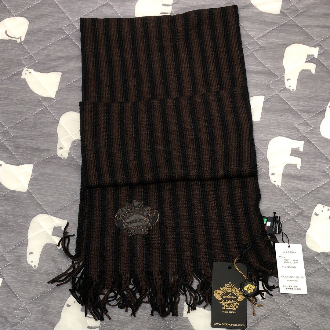 限定SALE，正規品 オロビアンコ ボーダーマフラー ストール(オロビアンコ)｜売買されたオークション情報、yahooの商品情報をアーカイブ公開 - オークファン その他