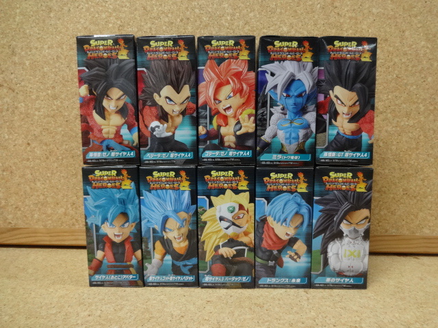◆スーパードラゴンボールヒーローズ　ワールドコレクタブルフィギュアvol/3+vol.4=10種