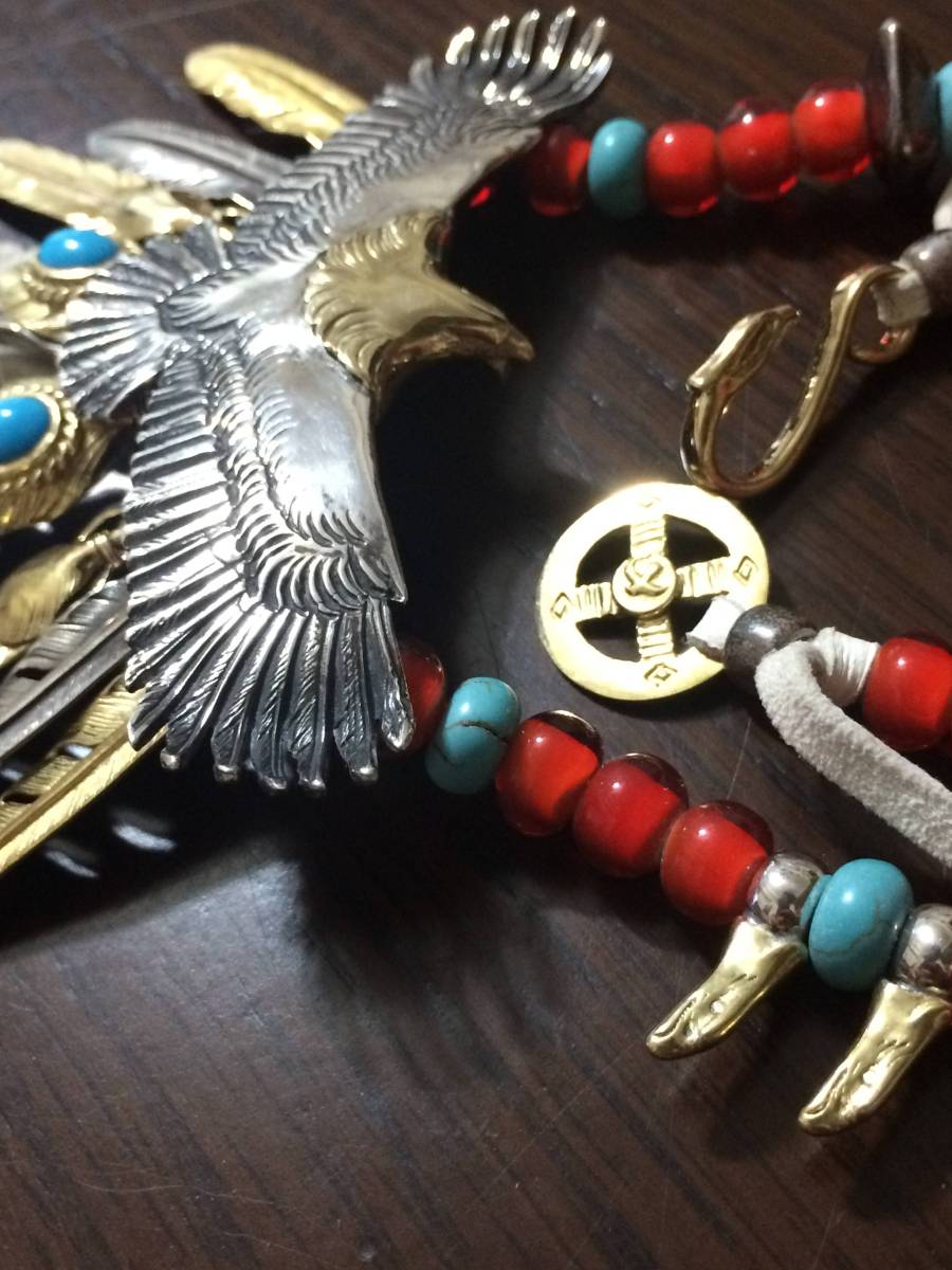 全金 大イーグル ホワイトハーツ ビーズ 爪付き