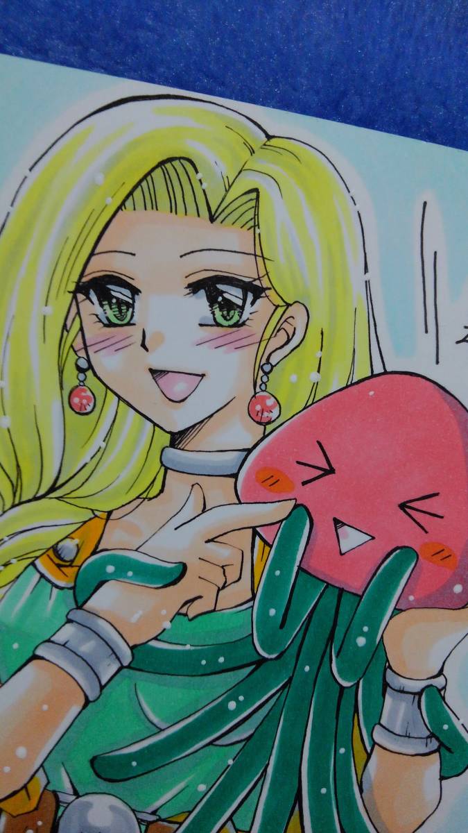 自作イラスト ドラクエ5 ビアンカとベホマスライム 手描きイラスト 売買されたオークション情報 Yahooの商品情報をアーカイブ公開 オークファン Aucfan Com