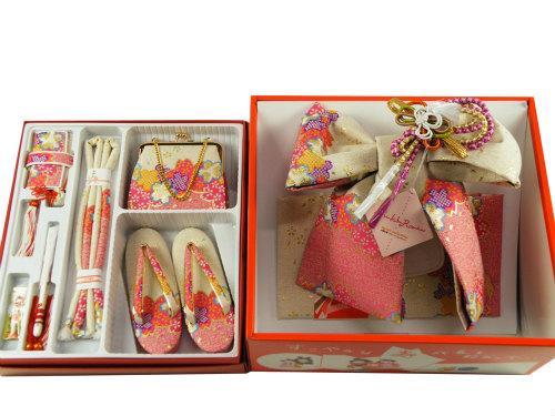 1円～◇ 花ひめ ブランド 7歳用 振袖 四ッ身着物 式部浪漫 結び帯・箱