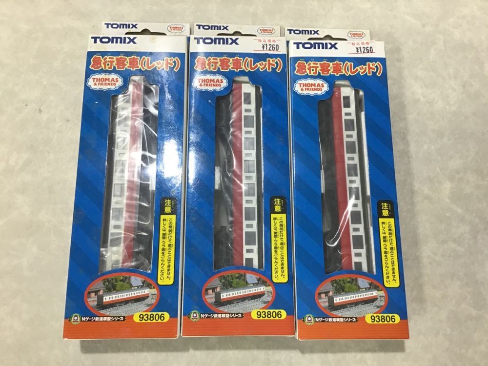 TOMIX Nゲージ きかんしゃトーマス 急行客車レッド 計3点 おもちゃ